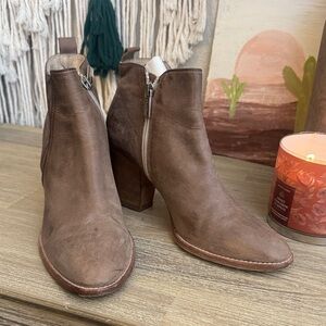 Brown Leather Ankle Boots